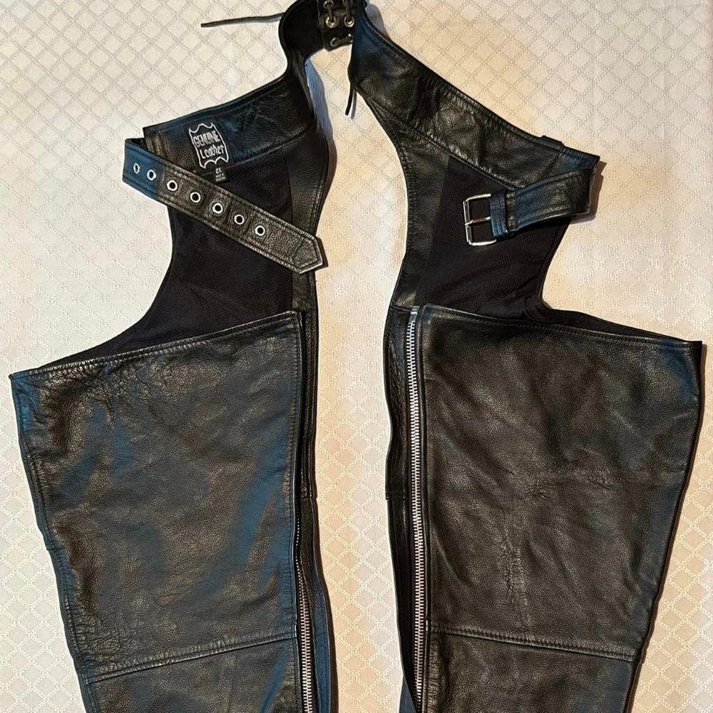 2XL GENUINE LEATHER Lined CHAPS